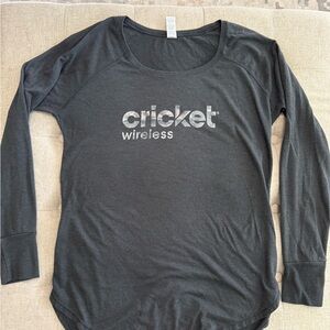 Cricket wireless Women's grey Long Sleeve Top